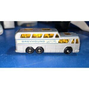 Vintage Matchbox Lesney No. 66 Silver Greyhound Coach Bus Made In England NM